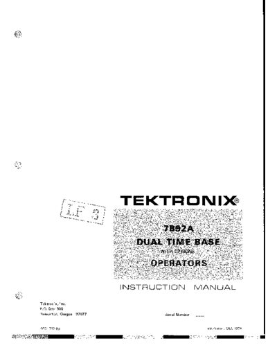 Tektronix 7B92A Op  Tektronix 7B92A_Op.pdf