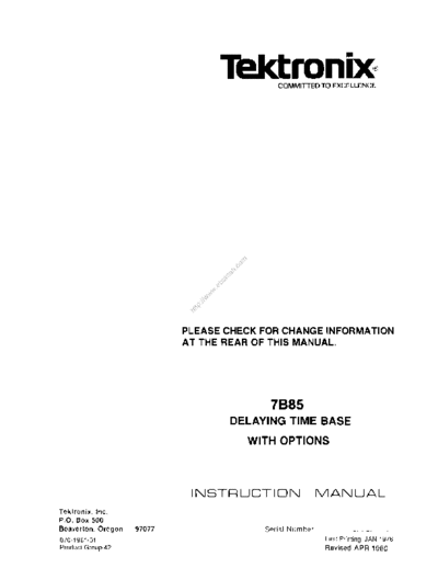 Tektronix 7b851  Tektronix 7b851.pdf