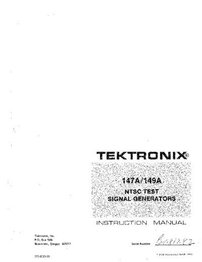 Tektronix TEK 147A  Tektronix TEK 147A.pdf