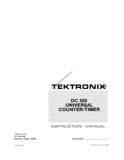 Tektronix dc505    Tektronix dc505  .pdf