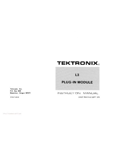 Tektronix l3  Tektronix l3.pdf