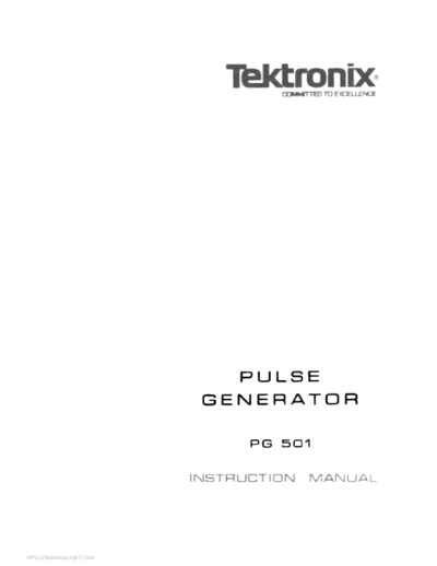 Tektronix pg-501  Tektronix pg-501.pdf