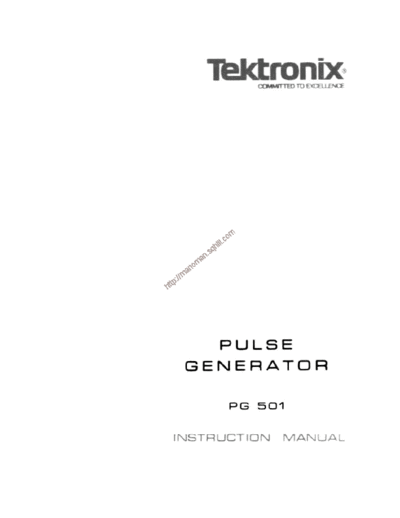 Tektronix pg501    Tektronix pg501  .pdf