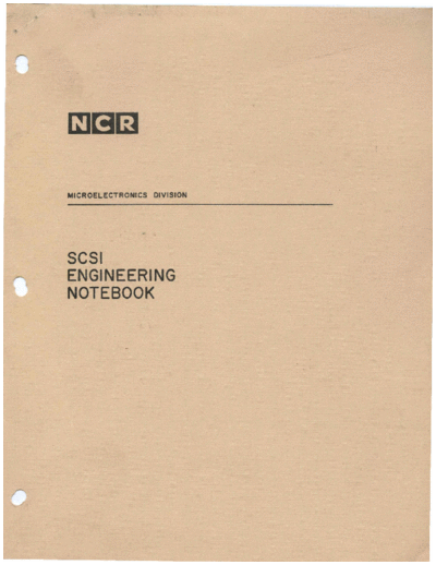 ncr NCR SCSI Engineering Notebook 1985  ncr scsi NCR_SCSI_Engineering_Notebook_1985.pdf