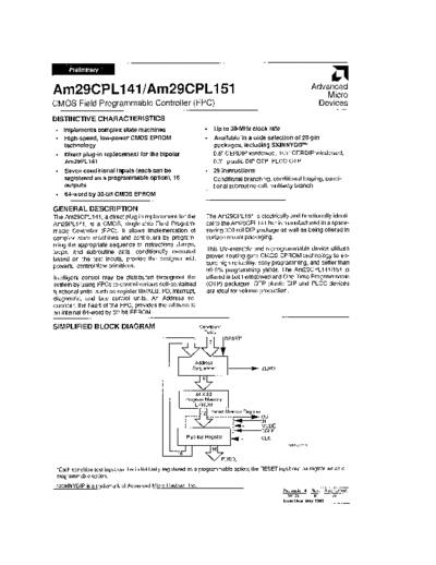 AMD 29CPL141 May89  AMD _dataSheets 29CPL141_May89.pdf