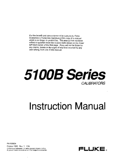 Fluke FLUKE 5100B Series Instruction  Fluke 5100B FLUKE 5100B Series Instruction.pdf