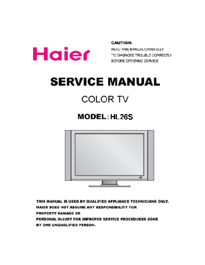 HAIER Haier+HL26S  HAIER Div Haier+HL26S.pdf