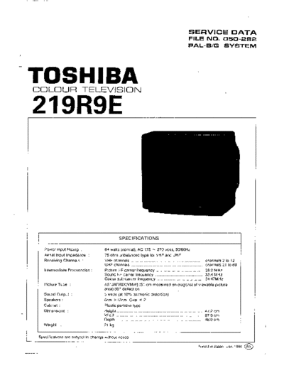 TOSHIBA toshiba 219r9e 155  TOSHIBA TV toshiba_219r9e_155.pdf