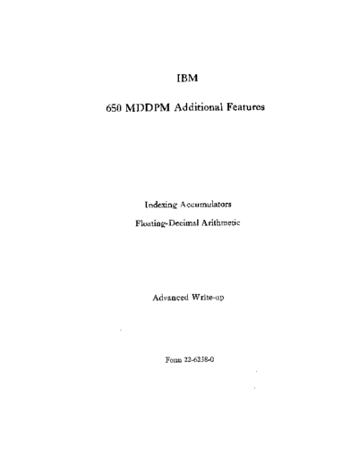 IBM 22-6258-0 FeaturesIdxAccum  IBM 650 22-6258-0_FeaturesIdxAccum.pdf