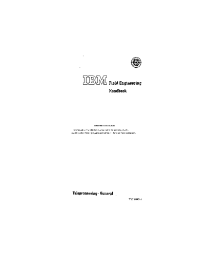 IBM Y27-0042-1 Teleprocessing-General FE Handbook Mar69  IBM datacomm Y27-0042-1_Teleprocessing-General_FE_Handbook_Mar69.pdf