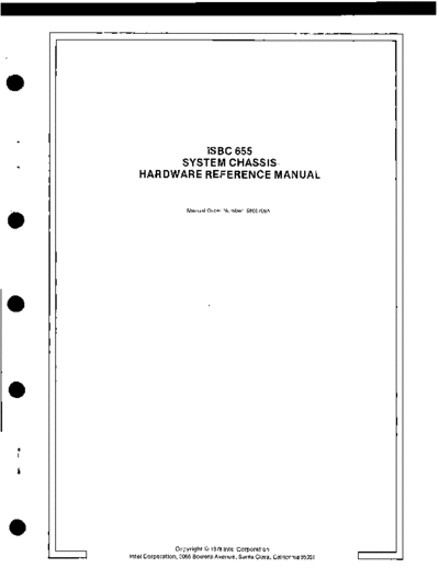 Intel 9800709A iSBC 655 System Chassis Hardware Reference Manual Nov78  Intel iSBC 9800709A_iSBC_655_System_Chassis_Hardware_Reference_Manual_Nov78.pdf