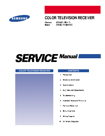 Samsung cw28c75vs8x ks3a  Samsung TV cw28c75vs8x_ks3a.pdf