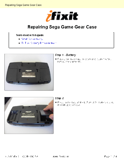 Sega Repairing-Case-2347  Sega Sega Game Gear Repairing-Case-2347.pdf