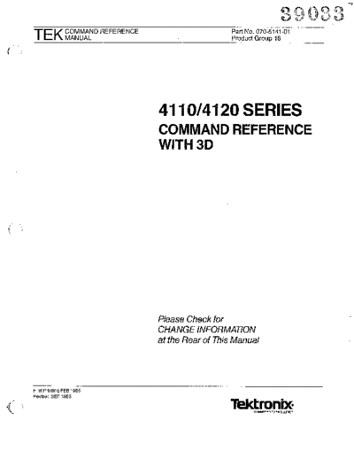 Tektronix 070-5141-01 4110 4120 Series Command Reference With 3D Sep1985  Tektronix 411x 070-5141-01_4110_4120_Series_Command_Reference_With_3D_Sep1985.pdf