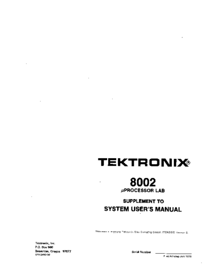Tektronix 070-2463-00 8002manUpd  Tektronix 800x 070-2463-00_8002manUpd_.pdf
