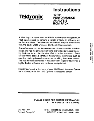 Tektronix 070-4801-00 12R01perfAnaPack Jun84  Tektronix logicAnal 070-4801-00_12R01perfAnaPack_Jun84.pdf