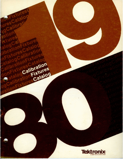 Tektronix Calibration Fixtures Catalog 1980  Tektronix publikacje Calibration_Fixtures_Catalog_1980.pdf
