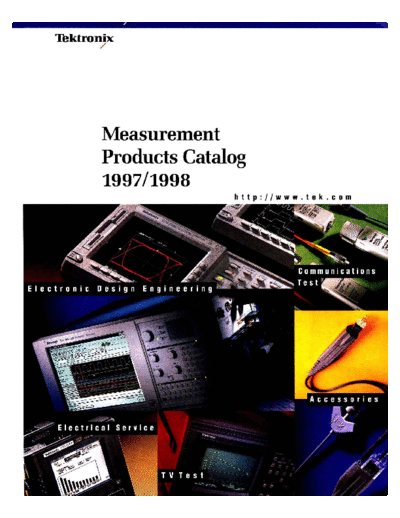 Tektronix 1998MeasurementProducts  Tektronix publikacje Tektronix1998MeasurementProducts.pdf