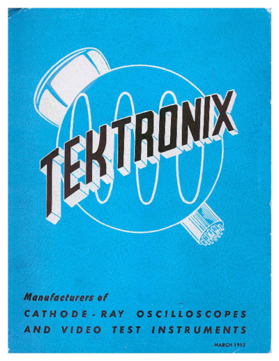 Tektronix Catalog 1952  Tektronix publikacje Tektronix_Catalog_1952.pdf