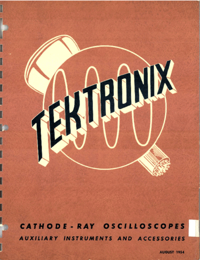 Tektronix Catalog 1954-08  Tektronix publikacje Tektronix_Catalog_1954-08.pdf
