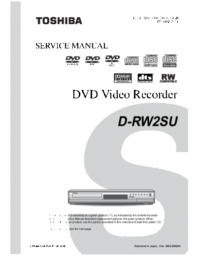 TOSHIBA hfe toshiba d-rw2s schematics  TOSHIBA DVD D-RW2S hfe_toshiba_d-rw2s_schematics.pdf