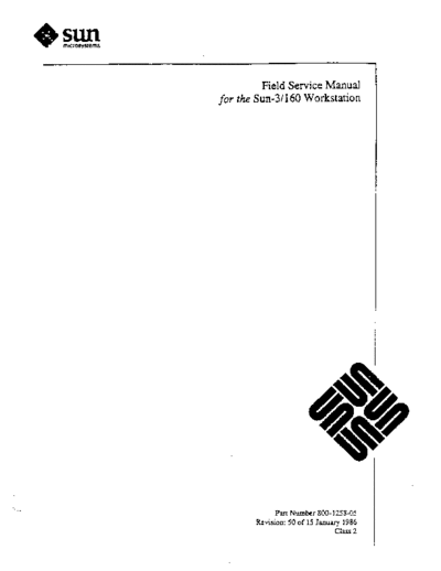 sun 800-1258-05  -3 160 Field Service Manual  sun sun3 800-1258-05_Sun-3_160_Field_Service_Manual.pdf