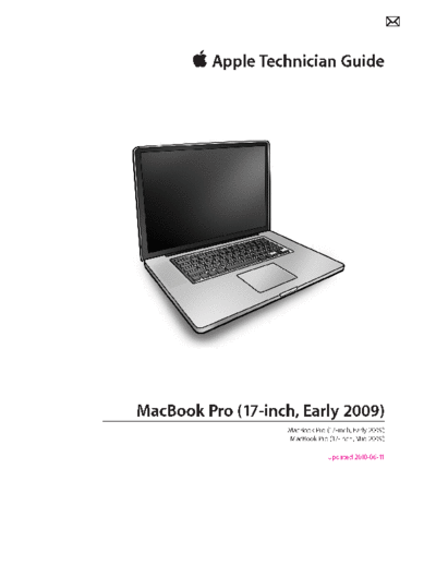 apple mbp17 early09  apple MacBook Pro MacBook Pro (17-inch Early 2009) mbp17_early09.pdf