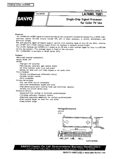 Various la7680  . Electronic Components Datasheets Various la7680.pdf