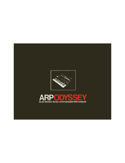ARP odyssey patchbook  . Rare and Ancient Equipment ARP arp_odyssey_patchbook.pdf