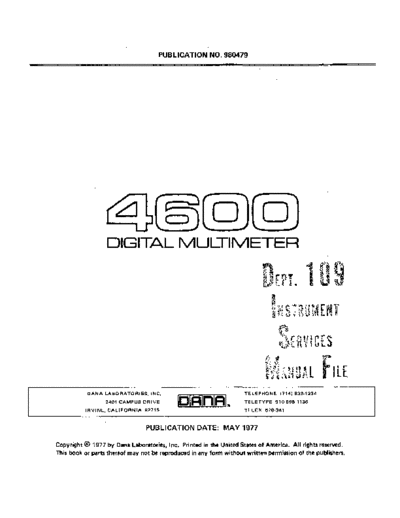 Dana 4600-OSM  . Rare and Ancient Equipment Dana 4600-OSM.pdf