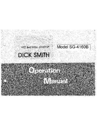 Dick Smith sg-4160b  . Rare and Ancient Equipment Dick Smith dick_smith_sg-4160b.pdf