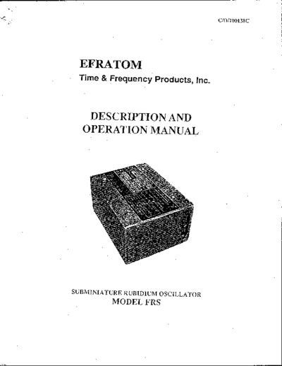 EFRATOM Description and Operation Manuals  . Rare and Ancient Equipment EFRATOM EFRATOM_Description_and_Operation_Manuals.pdf