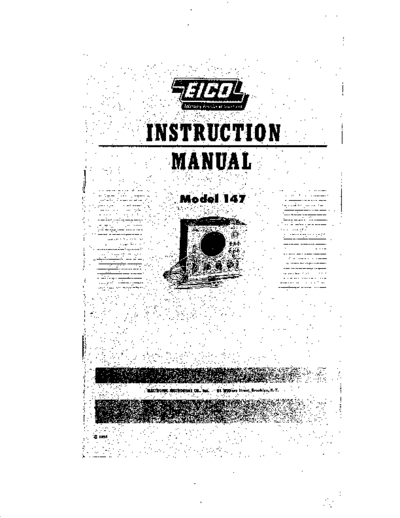 . Rare and Ancient Equipment eico model 147 signal tracer  . Rare and Ancient Equipment Eico eico_model_147_signal_tracer.pdf