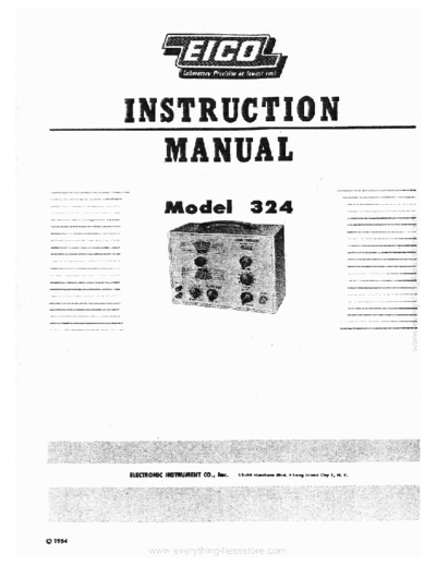 Eico eico model 324 rf signal generator 1954  . Rare and Ancient Equipment Eico eico_model_324_rf_signal_generator_1954.pdf