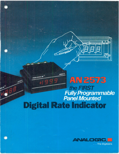 analogic Analogic AN2573  . Rare and Ancient Equipment analogic Analogic AN2573.pdf