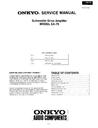 ONKYO hfe   ea-70 service en incomplete  ONKYO Audio EA-70 hfe_onkyo_ea-70_service_en_incomplete.pdf