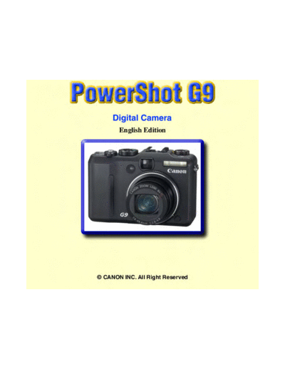 CANON canon powershot g9  CANON Camera Powershot G9 canon_powershot_g9.pdf