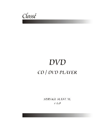 CLASSE AUDIO hfe   cd-dvd-1 service en  CLASSE AUDIO Audio CDDVD-1 hfe_classe_audio_cd-dvd-1_service_en.pdf