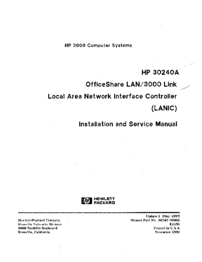 HP 30240-90001   30240A OfficeShare LAN 3000 Link Installation and Service Manual Nov1985UMay1987  HP 3000 lan3000 30240-90001_HP_30240A_OfficeShare_LAN_3000_Link_Installation_and_Service_Manual_Nov1985UMay1987.pdf