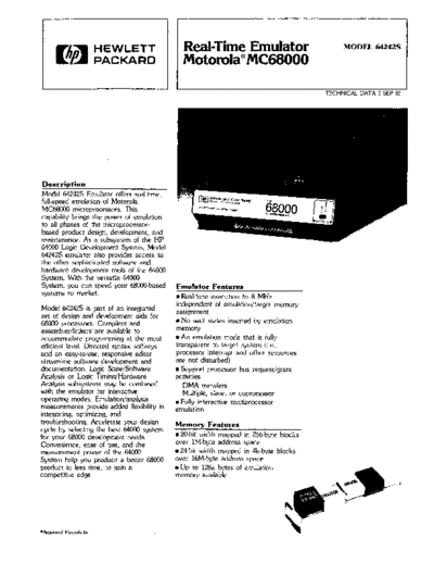 HP 5953-2789 Real-Time Emulator Motorola MC68000 Sep-1982  HP 64000 brochures 5953-2789_Real-Time_Emulator_Motorola_MC68000_Sep-1982.pdf