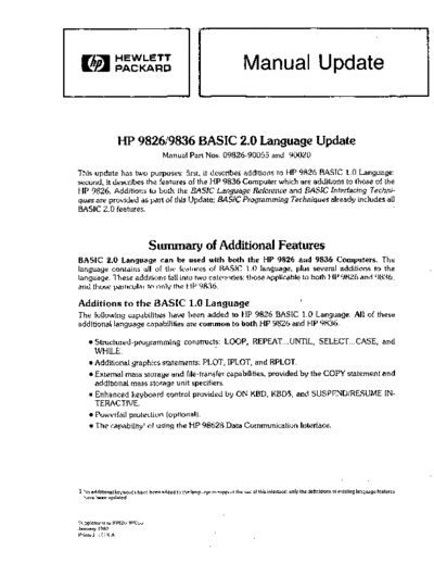 HP 09826-90055 BASIC2.0 Update Jab82  HP 9000_basic 2.0 09826-90055_BASIC2.0_Update_Jab82.pdf