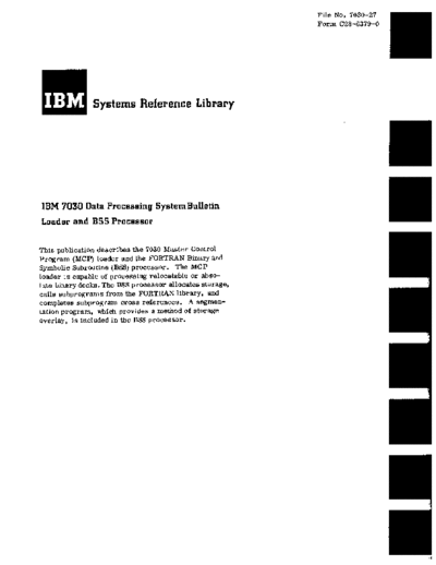 IBM C28-6379-0 MCP Loader  IBM 7030 mcp C28-6379-0_MCP_Loader.pdf