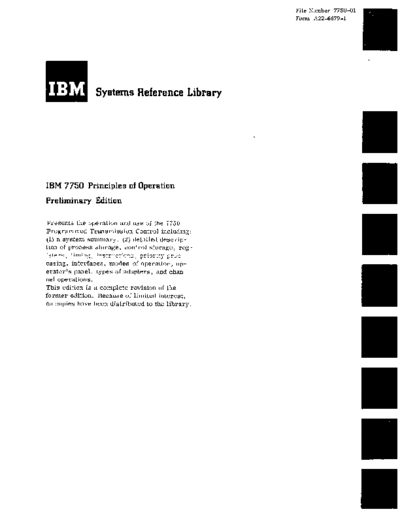 IBM A22-6679-1 7750 PrincOps Mar63  IBM datacomm 7750 A22-6679-1_7750_PrincOps_Mar63.pdf