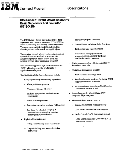 IBM GC34-0640-3 EDX V5 Supervisor and Emulator 5719-XS5 Oct86  IBM series1 brochures GC34-0640-3_EDX_V5_Supervisor_and_Emulator_5719-XS5_Oct86.pdf