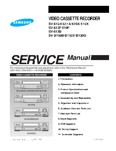 Samsung SV-613B X  Samsung Video SV-613B SV-613B_X.pdf