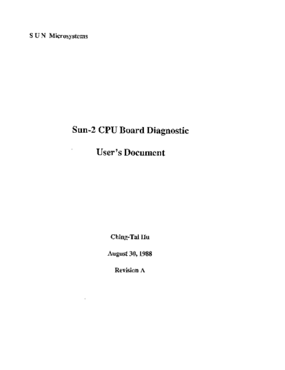 sun Sun-2 CPU Board Diagnostic Aug88  sun sun2 diag Sun-2_CPU_Board_Diagnostic_Aug88.pdf