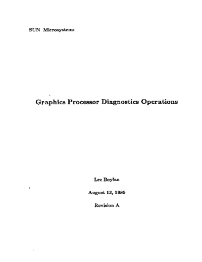 sun Graphics Processor Diagnostics Aug85  sun sun2 diag Graphics_Processor_Diagnostics_Aug85.pdf