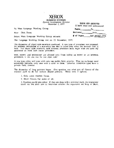 xerox 19771202 Mesa Language Working Group Minutes  xerox sdd memos_1977 19771202_Mesa_Language_Working_Group_Minutes.pdf