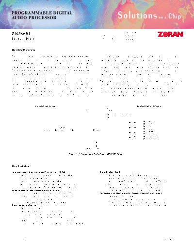 ZR38601 181757 ZORAN ZR38601  . Electronic Components Datasheets Various ZR38601 181757_ZORAN_ZR38601.pdf