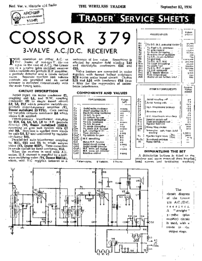 COSSOR 379  . Rare and Ancient Equipment COSSOR 379 Cossor_379.pdf